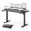 Escritorio eléctrico SENSE7 NOJO Light 140x70cm, altura ajustable, memoria 3 posiciones, MDF y acero, hasta 70kg, soport