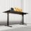 Escritorio eléctrico SENSE7 NOJO Light 140x70cm, altura ajustable, memoria 3 posiciones, MDF y acero, hasta 70kg, soport