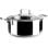IBILI - Casserole Triply Natural Tricapa 24 cm, Acier Inoxydable, Induction, Antiadhésive