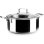IBILI - Casserole Triply Natural Tricapa 24 cm, Acier Inoxydable, Induction, Antiadhésive
