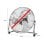 Ventilatore a pavimento bianco 50 cm 120 W con 3 velocità e inclinazione regolabile
