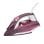 Plancha vapor-seco cerámica 2600W, 0,38L, control vapor, autolimpieza, rosa/blanco