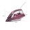 Plancha vapor-seco cerámica 2600W, 0,38L, control vapor, autolimpieza, rosa/blanco