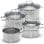 Classbach C-KTS 4016 batería de 7 piezas en acero inoxidable 18/10 apta para inducción y horno