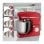Impastatrice 10 L 8 Velocità 1500 W Acciaio Inossidabile Rosso Professionale