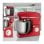 Impastatrice 10 L 8 Velocità 1500 W Acciaio Inossidabile Rosso Professionale