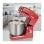 Impastatrice 10 L 8 Velocità 1500 W Acciaio Inossidabile Rosso Professionale