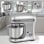 Impastatrice Professionale 1200W Acciaio Inox 5L con 8 Livelli Velocità e Movimento Rotatorio