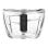 ProfiCook PC-MZ 1150 Mixer 1L Glas Edelstahl 400W 2 Geschwindigkeiten Eiscrusher