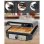 Gaufrier ProfiCook PC-WA 1241, 4 Gaufres, Noir, Acier Inoxydable, 1200 W