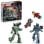 Set LEGO Marvel Iron Man y Máquina de Guerra 76320 con drones articulados y 204 piezas