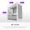 Caja PC NZXT H3 Flow Blanco Vidrio Templado Micro ATX Mini-ITX Midi Tower