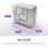 NZXT H9 Flow Midi Tower PC Blanc, Compatible ATX, EATX, Micro ATX, Mini-ITX