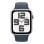 Apple Watch SE GPS NFC 44mm OLED Argent Bleu M/L Suivi sommeil Pulsomètre Étanche 50m