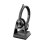 Auriculares Poly Savi 7320-M sem fios DECT Bluetooth com Cancelamento de Ruído Preto
