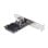 5G Ethernet PCI Express Netzwerkkarte Realtek RTL8126 5000 Mbit/s, Schwarz/Silber