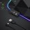 Dam Electronics DMAN0104C00 Tapete Gaming LED XXL com USB, Lycra, Antiderrapante e Memória