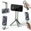 Supporto Magnete per Treppiede Universale Clip Moschettone Alluminio Rotazione 360°