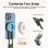 Supporto Magnete per Treppiede Universale Clip Moschettone Alluminio Rotazione 360°