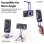 Supporto magnetico per treppiede universale Alluminio Clip moschettone Rotazione 360°