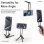 Supporto magnetico per treppiede universale con clip moschettone, rotazione 360° e compatibile MagSafe