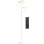 Homcom Lámpara De Pie Led Regulable 42w Con Control Remoto Y Táctil Blanco