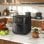 Homcom Freidora De Aire 8 L 1700 W Circulación De Aire Caliente A 360° Negro