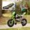 Aiyaplay Moto Eléctrica Para Niños De +3 Años Con Batería 12v Música Verde