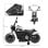 Homcom Moto Eléctrica Para Niños De 18-36 Meses Batería 6v Blanco