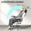 Vinsetto Silla De Oficina Con Altura Ajustable Respaldo Reclinable Gris