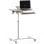 Homcom Mesa Auxiliar Con Ruedas Altura Ajustable Superficie Inclinable Roble