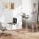 Homcom Mesa Auxiliar Con Ruedas Altura Ajustable Superficie Inclinable Roble