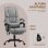 Vinsetto Silla De Oficina Con Masaje De 6 Puntos Con Respaldo Reclinable Gris