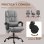 Vinsetto Silla De Oficina Con Masaje De 6 Puntos Con Respaldo Reclinable Gris