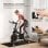Homcom Bicicleta Estática Resistencia Ajustable Volante Inercia 8kg 103x48x115cm