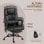 Vinsetto Silla De Oficina Con Masaje De 6 Puntos Con Respaldo Reclinable Negro