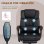 Vinsetto Silla De Oficina Con Masaje De 6 Puntos Con Respaldo Reclinable Negro