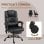 Vinsetto Silla De Oficina Con Masaje De 6 Puntos Con Respaldo Reclinable Negro