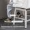 Homcom Juego De 2 Taburetes De Bar Con Respaldo Reposapiés 46x57x101 Cm Beige