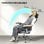 Vinsetto Silla De Oficina Con Altura Ajustable Respaldo Reclinable Gris Oscuro
