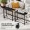 Homcom Escritorio Plegable Con Ruedas Para Espacios Pequeños 80x40x75 Cm Negro