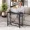 Homcom Escritorio Plegable Con Ruedas Para Espacios Pequeños 80x40x75 Cm Negro