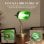 Homcom Lámpara De Escritorio Banquero E27 Con Pantalla Ajustable Verde