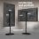 Support TV Onkron de 30 à 60 pouces, support TV universel pour un poids jusqu'à 41 kg, VESA 100 x 100 - 400 x 400 mm, base TV pivotante, noir TS5060-B
