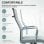 Vinsetto Silla De Escritorio Giratoria Con Respaldo Alto Altura Ajustable Gris