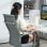 Vinsetto Silla De Escritorio Giratoria Con Respaldo Alto Altura Ajustable Gris