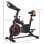 Homcom Bicicleta Estática Con Resistencia Regulable Pantalla Lcd Y Volante Rojo