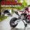 Aiyaplay Moto Eléctrica Para Niños De +3 Años Con Batería 12v Música Rojo