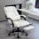 Vinsetto Silla De Oficina Con Masaje De 6 Puntos Con Respaldo Reclinable Blanco