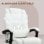 Vinsetto Silla De Oficina Con Masaje De 6 Puntos Con Respaldo Reclinable Blanco